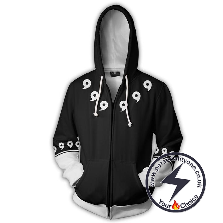 Naruto Six Paths Madara Zip Up Hoodie Jacket